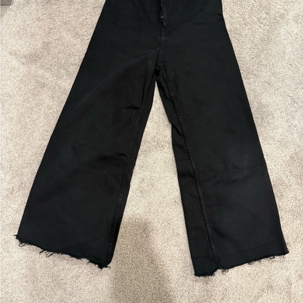 Women's Black Wide-Leg Jeans